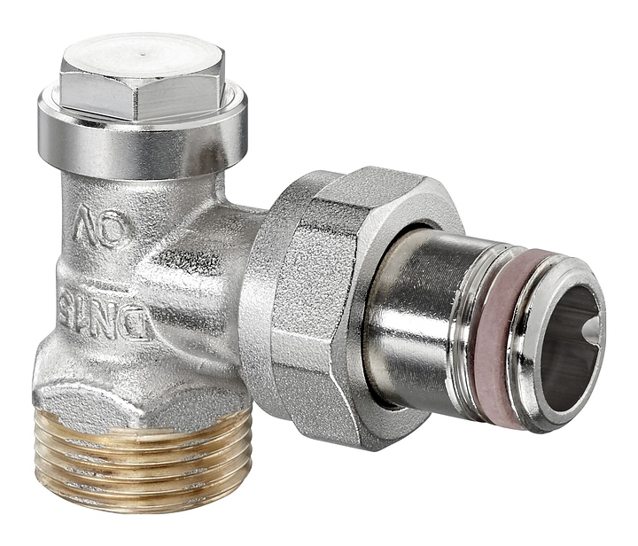Вентиль запорный угловой Oventrop Combi 4 1090672, ДУ 15, PN 10, G 3/4