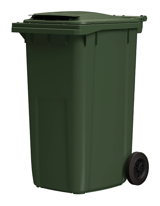 Контейнер для мусора iPlast 34.C29 240 л зеленый