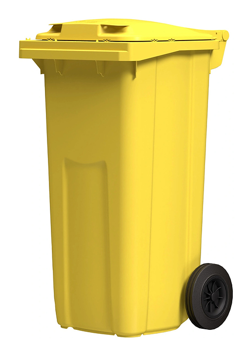 Контейнер для мусора iPlast 27.C29 120 л желтый