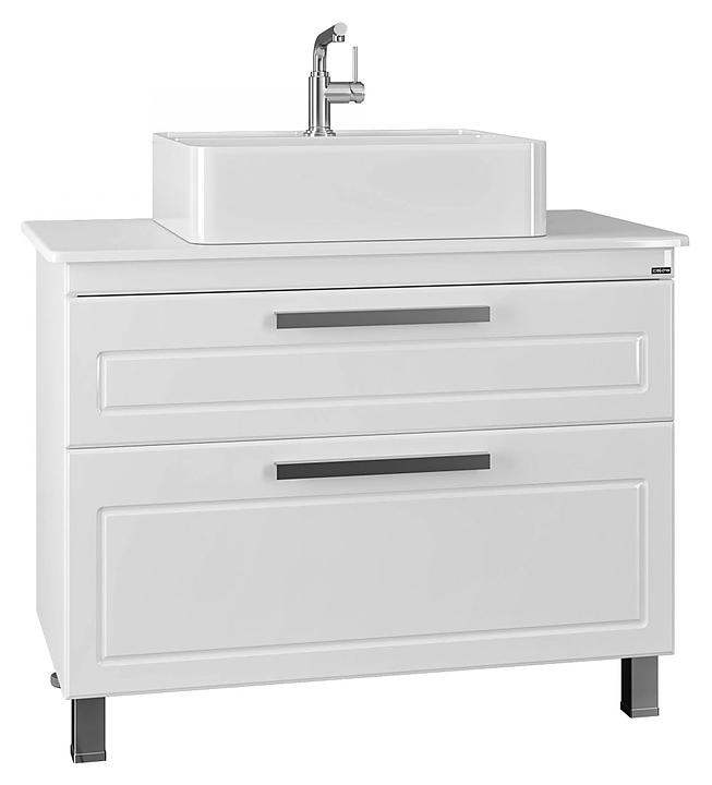 Тумба под раковину СаНта Нептун 100 напольная, со столешницей