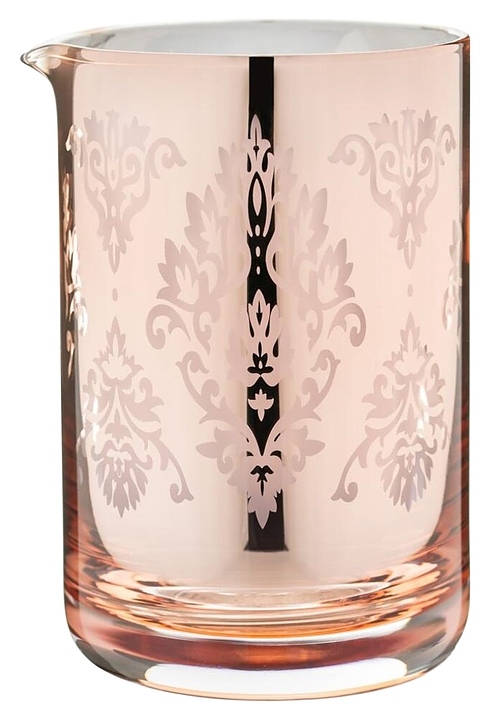 Стакан для смешивания P.L. Barbossa MXGS0015-CP B'Guys 600 мл (стекло) медный с рисунком