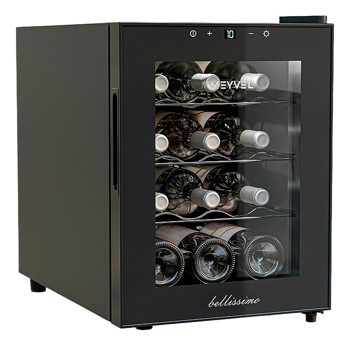 Винный шкаф MEYVEL MV12-TBF1 33 л 340х510х468 мм черный