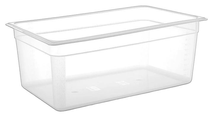 Гастроемкость Gastroplast GNPP-11200 GN 1/1-200 (530х325х200) 24 л полипропилен прозрачная