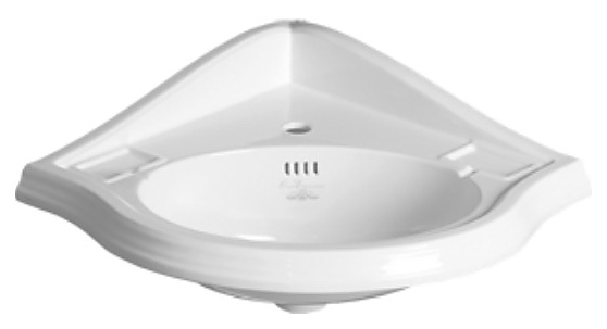 Раковина подвесная угловая SIMAS Arcade AR884bi*1 57.5х57.5 см, керамика, белый