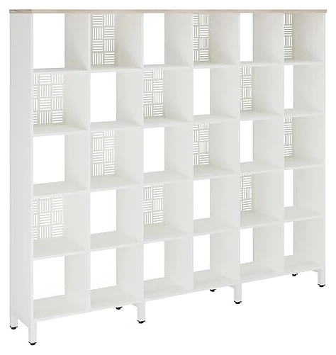 Стеллажная система КОБОР SQ-5X6 white/natural