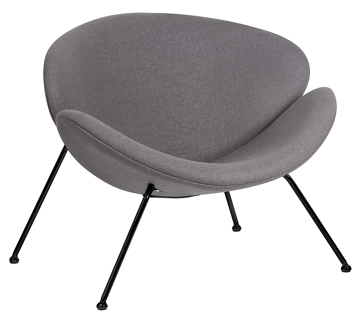 Кресло обеденное DOBRIN 72-LMO EMILY (серое, черное)