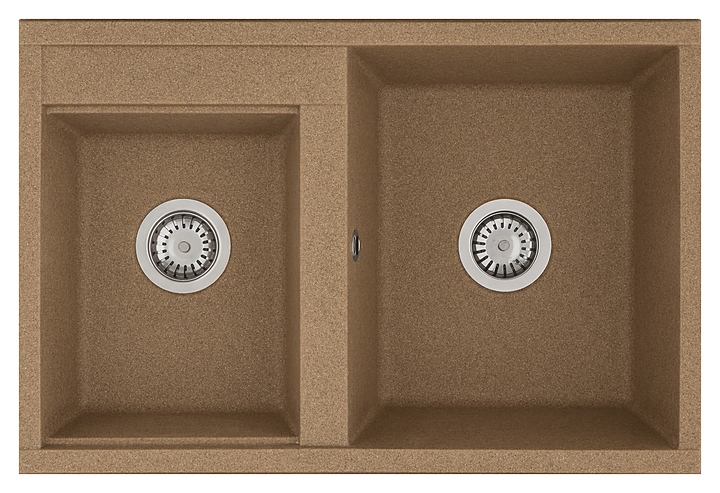 Кухонная мойка AQUATON Делия 78DBL 1A723132DE270 терракот