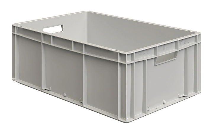 Ящик-евроконтейнер iPlast ЕС-6422.1 600х400х220 мм светло-серый