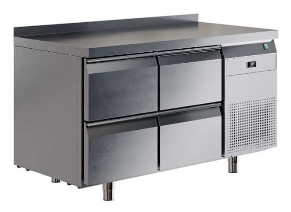 Стол морозильный Restoinox SHN-22SN-B с бортом (4 ящ.)