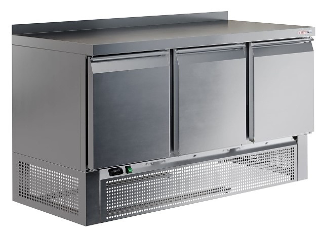 Стол морозильный Restoinox SHN-111SNE-B  с бортом (3 двери)