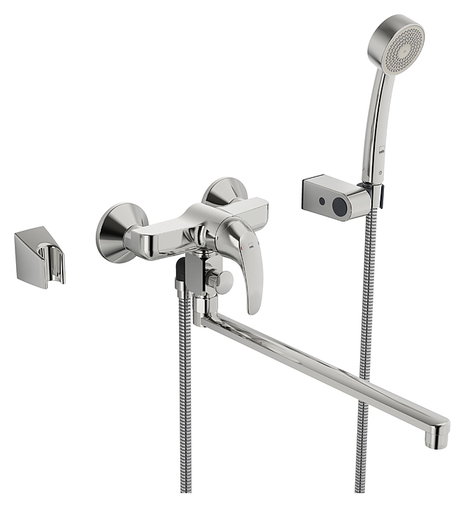 Смеситель для ванны с душем Oras Polara 1447Y с длинным изливом