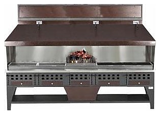 Гриль на углях комбинированный PEVA Combi BG 300