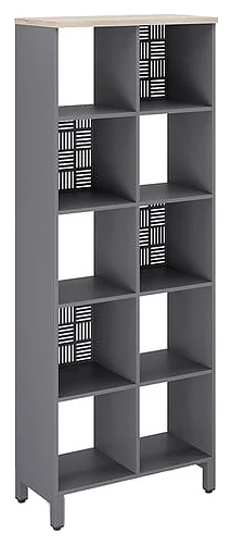 Стеллажная система КОБОР SQ-5X2 graphite/natural