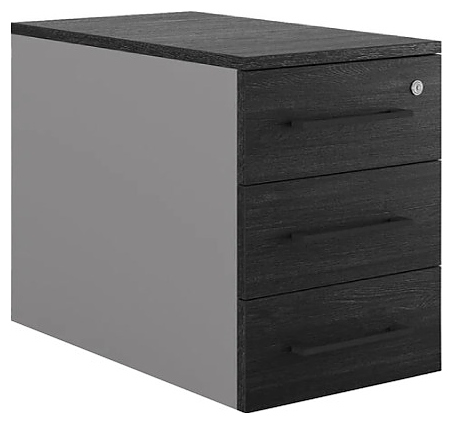 Тумба приставная КОБОР TS3-40/80 aluminum/wood