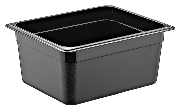 Гастроемкость Gastroplast GNPP-12150/B GN 1/2-150 (325х265х150) 8 л полипропилен черная