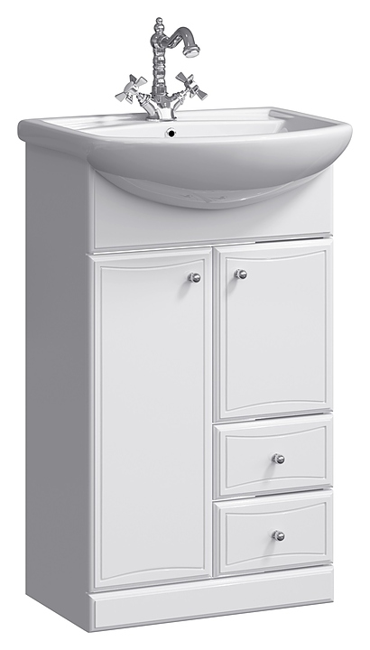 Тумба Aqwella Barcelona Ba.01.05/2 50 см, белый