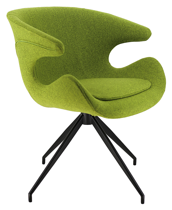 Кресло обеденное Everprof Liberty ткань, зеленое