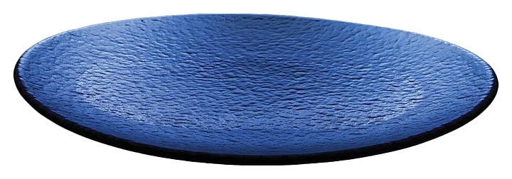 Тарелка RCR Cristalleria Italiana Sottopiattii 26058099906 35х31 см (хрустальное стекло) синяя