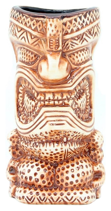 Стакан для коктейлей P.L. Barbossa Tiki TIKI0046 400 мл d=8,1 см h=16 см (керамика) коричневый
