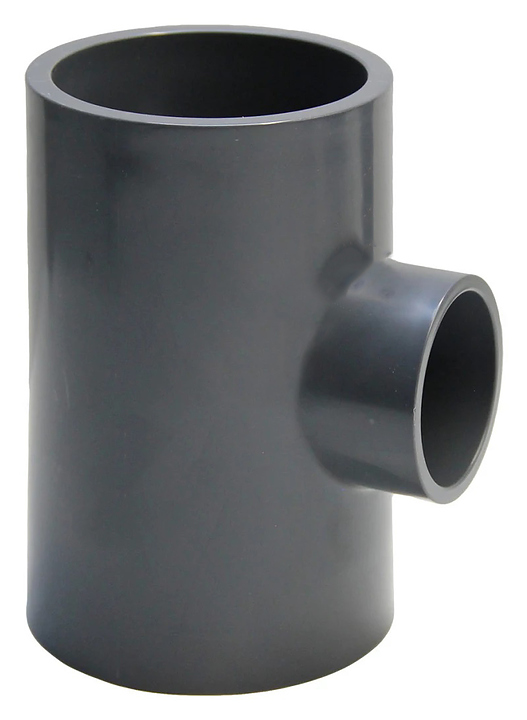 Тройник Aquaviva НПВХ серый TRD110050 Дн 110х50х90гр Ру16, под клеевое соединение