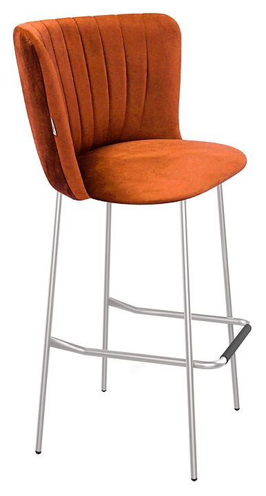 Стул барный Sheffilton SHT-ST36-1/S29 песчаная буря / хром лак