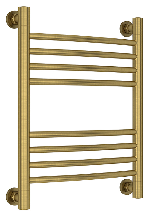Полотенцесушитель водяной Сунержа Богема+ 50x40 см с выгнутой перемычкой, состаренная латунь