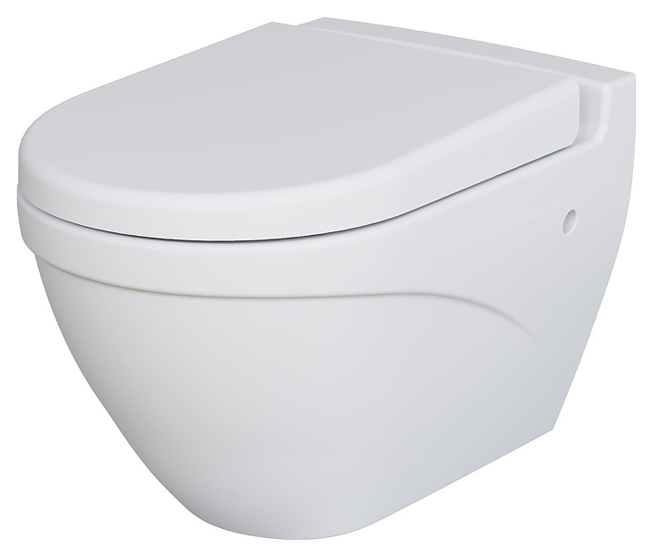 Унитаз подвесной с крышкой-сиденьем Ambassador Nord 133T20101-132T20101 белый матовый