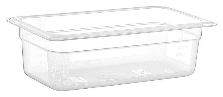 Гастроемкость Gastroplast GNPP-13100 GN 1/3-100 (325х176х100) 3 л полипропилен прозрачная