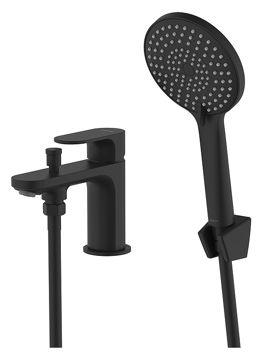 Смеситель для ванны с душем Aquatek Альфа AQ1944MB матовый черный