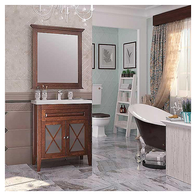 Гарнитур напольный OPADIRIS Палермо 80, 3 предмета, светлый орех