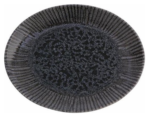 Блюдо овальное Porland Iris Grey 112121 210х160 мм