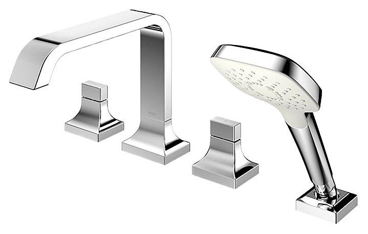 Смеситель для ванны TOTO TC TBG08202R, встраиваемый на борт, 4 отверстия