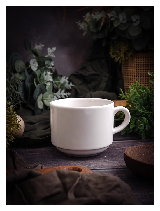 Чашка чайная Porland Pioli Venus 32ML28 PL 280 мл (фарфор) стопируемая