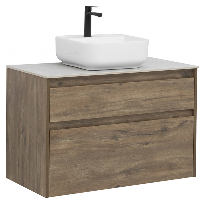 Тумба под раковину Aquanet Nova Lite 90 см 2 ящика, дуб рустикальный