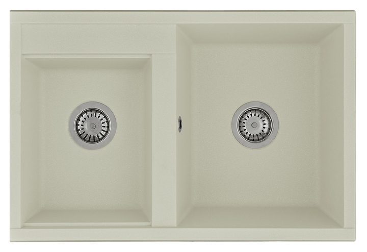 Кухонная мойка AQUATON Делия 78DBL 1A723132DE240 жемчуг