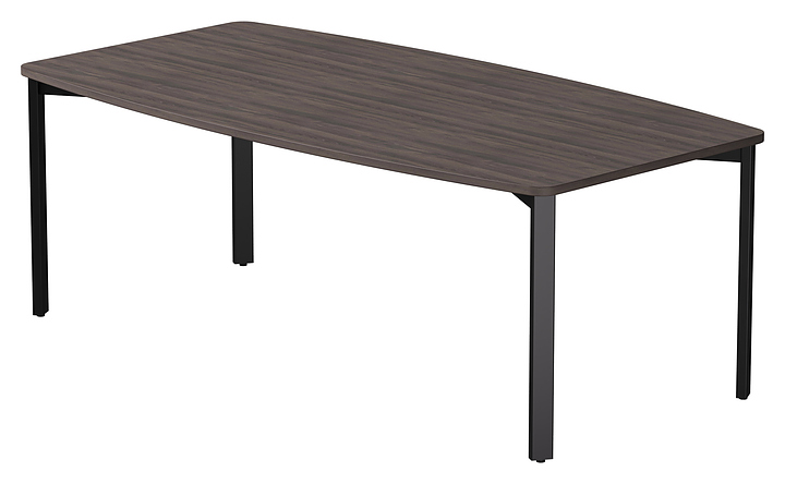 Стол переговорный Everprof EVO 2100х1100x755 мм (ЛДСП / металл) дуб пасадена / черный