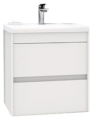 Тумба под раковину Art&Max Family-500-2C-SO-BL белый глянец