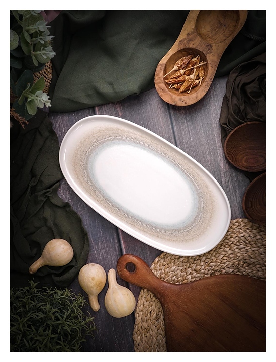 Блюдо сервировочное Porland Pioli Venus 11AP30 PL d=30 см (фарфор) овальное