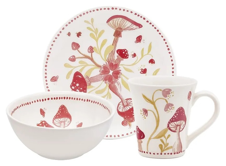 Набор посуды Oxford COGUMELOS 141021 CJ03-5961 3 предмета