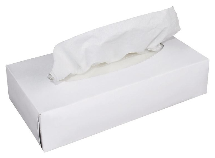 Салфетки косметические Merida ТОП 2-слойные, в картонном боксе, белые, 100 шт.