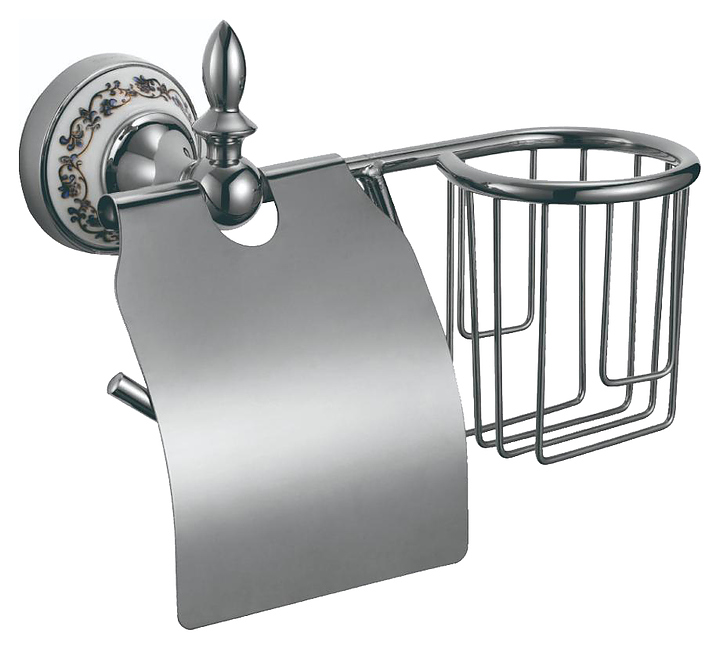 Держатель для туалетной бумаги с крышкой Savol S-L06851A левый