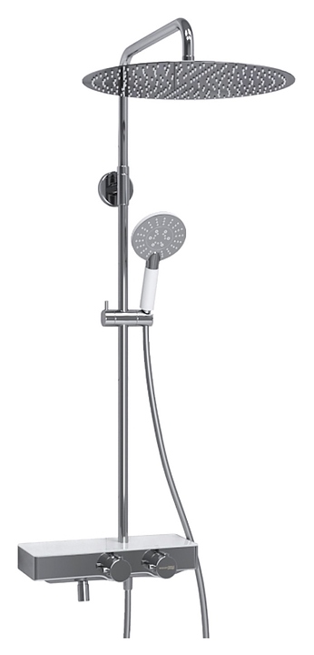 Душевая система с термостатическим смесителем Wasserkraft A113.117.058.CH Thermo хром