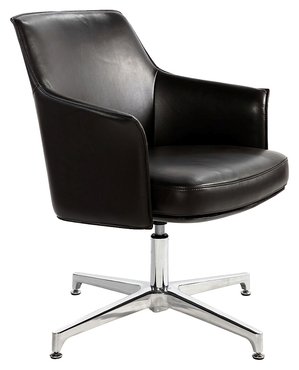 Кресло NORDEN Бордо CF черная экокожа