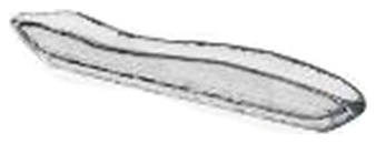 Блюдо сервировочное ArdaCam Io ARD 8504.1 34x4 см h=3,8 см (стекло)