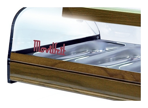 Витрина тепловая Movilfrit (Pira) VECI-6  HOT WALNUT(орех)