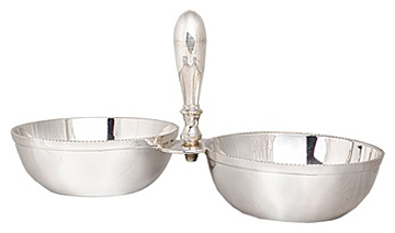 Менажница Roomers Tableware PI5135/S 20х9 см h=10 см (никель с посеребрением)