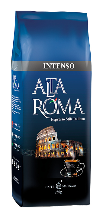 Кофе свежеобжаренный Alta Roma INTENSO (арабика, робуста, молотый, 0,25 кг)