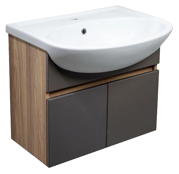 Тумба под раковину Runo Лада 60 графит