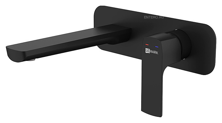 Смеситель для раковины LEMARK Ursus LM7226BL встраиваемый, черный