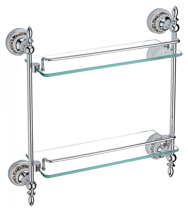 Полка стеклянная двойная Savol S-06822A